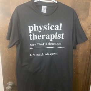 Physical Therapist black t shirt size M